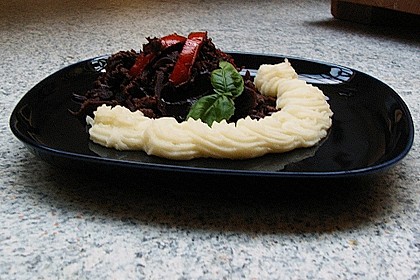 Hackfleischpfanne mit Rotkohl 4