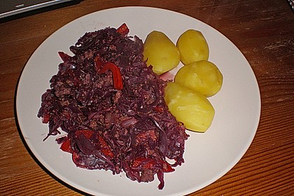 Hackfleischpfanne mit Rotkohl 8