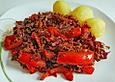 Hackfleischpfanne mit Rotkohl