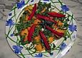 Melonen - Rucola - Salat mit Tomaten
