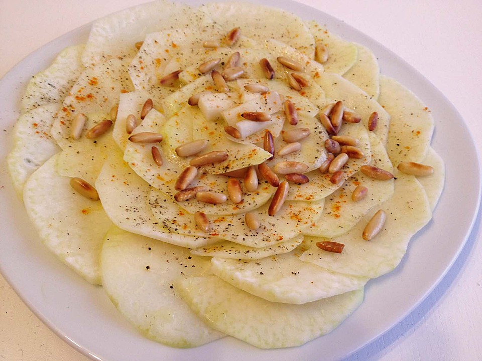 Kohlrabi Carpaccio (Rezept mit Bild) von Pewe | Chefkoch.de