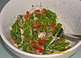 Tomatensalat mit Zuckerschoten
