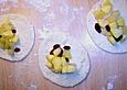 Apfeltaschen mit Rosinen