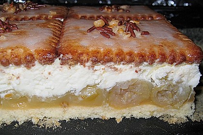 Butterkekskuchen mit Stachelbeeren 2
