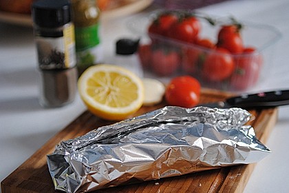 Rotbarsch mit Tomate - Mozzarella in Folie 11