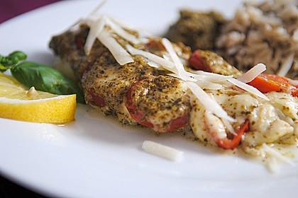 Rotbarsch mit Tomate - Mozzarella in Folie 1