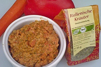 Paprika - M&ouml;hren - Aufstrich 1