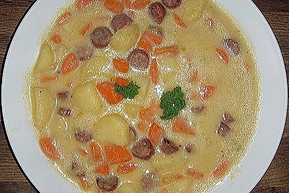 Das Rezept f&uuml;r Kartoffelsuppe