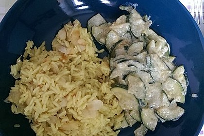 Bananen - Curryreis mit Zucchini 2