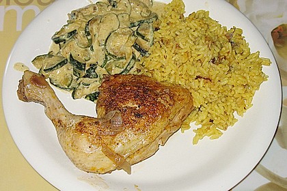Bananen - Curryreis mit Zucchini 4