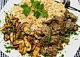 Risotto mit Gefl&uuml;gelleber und Steinpilzen