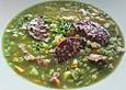 Erbsensuppe mit Blutwurst