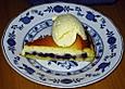 Warmer Heidelbeerkuchen mit Vanilleeis