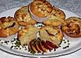 Pflaumenmuffins mit Mandelkruste