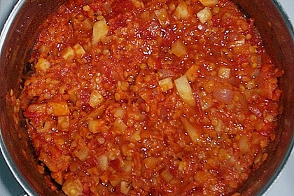 Bolognese von roten Linsen 34