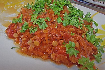 Bolognese von roten Linsen 10