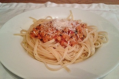Bolognese von roten Linsen 14