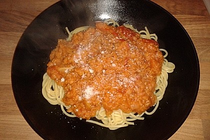 Bolognese von roten Linsen 39