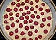 Nusskuchen mit Kirschen vom Blech
