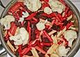 Nudeln Rot - Wei&szlig;