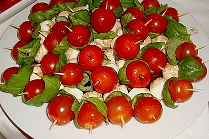 Mozzarella - Tomaten Spieße 5