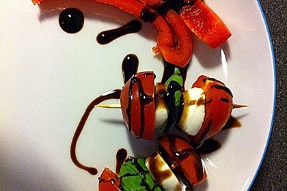 Mozzarella - Tomaten Spieße 6