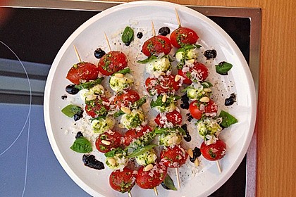 Mozzarella - Tomaten Spieße 18