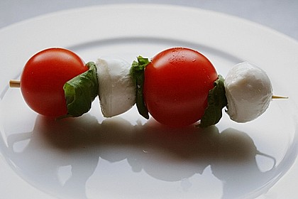 Mozzarella - Tomaten Spieße 7