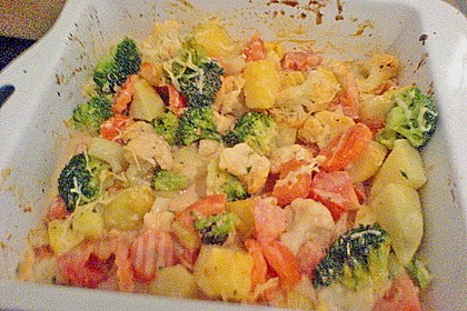 Kartoffelauflauf mit Brokkoli und Tomaten 26