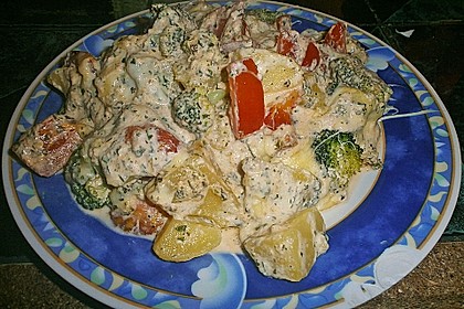Kartoffelauflauf mit Brokkoli und Tomaten 12