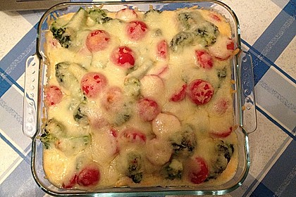 Kartoffelauflauf mit Brokkoli und Tomaten 5