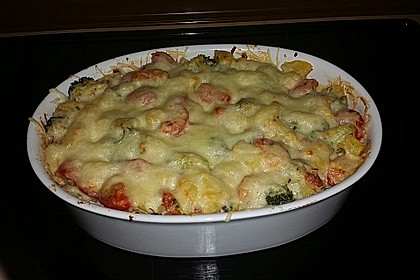 Kartoffelauflauf mit Brokkoli und Tomaten 4
