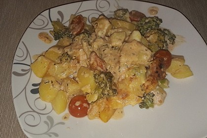 Kartoffelauflauf mit Brokkoli und Tomaten 18