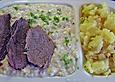 Rindfleisch mit Semmelkren und Kartoffelschmarrn