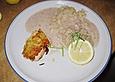 Lachs mit Champagner - Kraut auf Bandnudeln