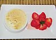 Baisereis mit Erdbeeren