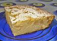 K&auml;sekuchen mit Grie&szlig; und Birnen