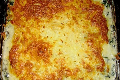 Fisch - Kartoffel - Auflauf mit Spinat und Knoblauch 6