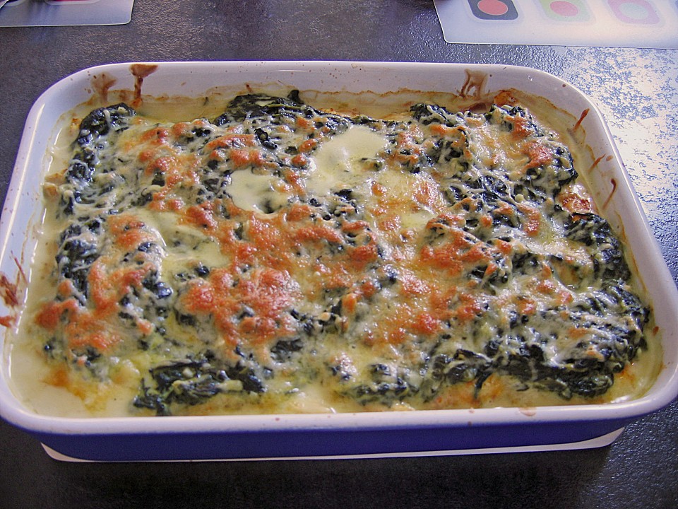 Fisch - Kartoffel - Auflauf mit Spinat und Knoblauch (Rezept mit Bild ...