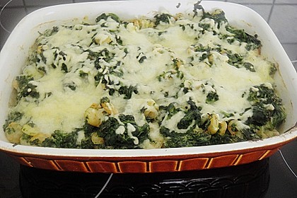 Fisch - Kartoffel - Auflauf mit Spinat und Knoblauch 14