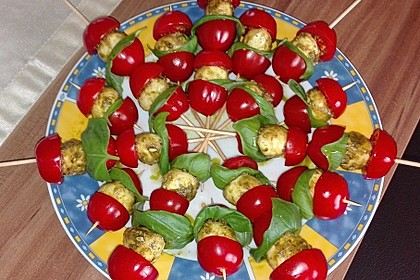 Tomaten - Mozzarella - Spieße 6