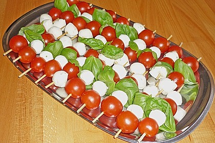 Tomaten - Mozzarella - Spieße 8