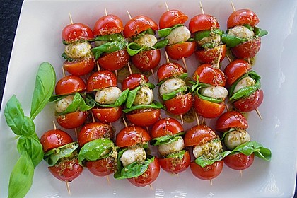 Tomaten - Mozzarella - Spieße