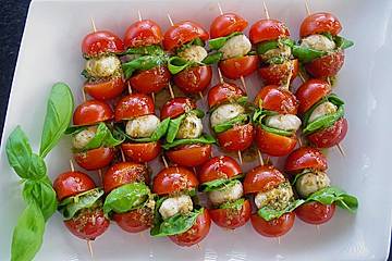Tomaten - Mozzarella - Spieße