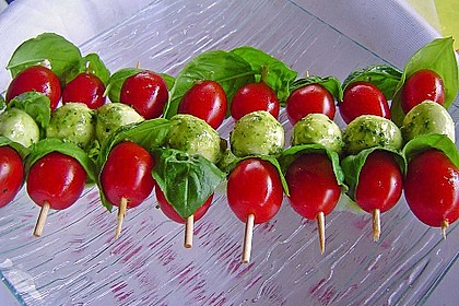 Tomaten - Mozzarella - Spieße 4