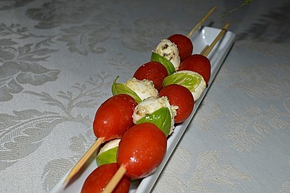 Tomaten - Mozzarella - Spieße 16