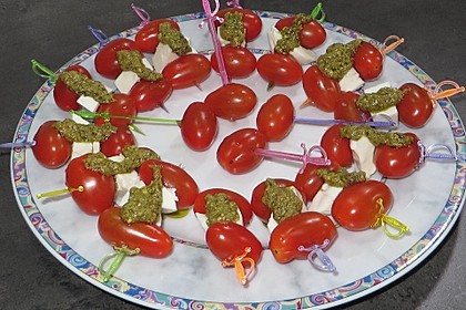 Tomaten - Mozzarella - Spieße 12