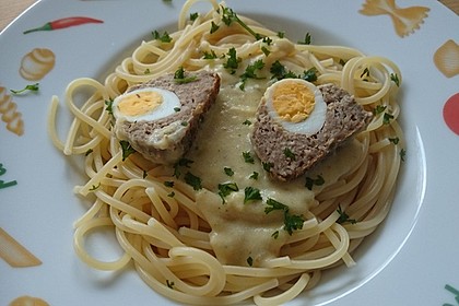 Falsche Hasen mit Senfsoße 3
