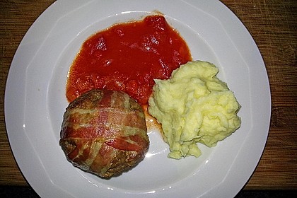 Falsche Hasen mit Senfsoße 4