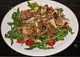 Austernpilze mit Rucola